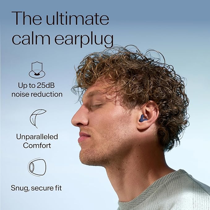 Alpine Silence Earplugs for Sleep, Focus & Travel - V-Shape Fit & Soft Oval Tips – 4 Sizes XS/S/M/L