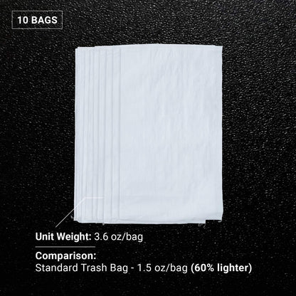 Sandbaggy Large Sandbags - Size: 25" x 40" - Thick Heavy Duty Contractor Bags, Heavy Duty Garbage Bags, Dumpster Bag, Construction Trash Bags, 6 mil (10 Bags)