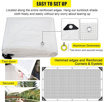 Clear Greenhouse Heavy Duty tarp 14 Mil Clear Waterproof Cover,UV Resistant Poly Tarp with Grommets 12x24ft Superior Strength,for Gardening, Farming, Nursery, Garden