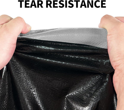 Tarp Heavy Duty 16x20ft Waterproof Tarps,10mil Uv Resistant,Multipurpose Silver/Black Tarps for Cars,Camping,Roof,Ship,Garden.by-MVPNET