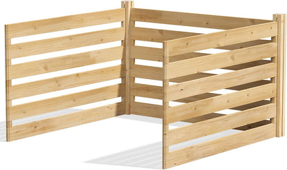 Greenes Fence Cedar Wood Composter Add-On Kit, 48" L x 48" W x 31" H / 309.17 gallons - Made in USA with North American Cedar