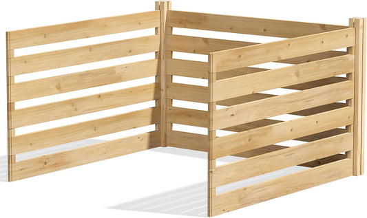 Greenes Fence Cedar Wood Composter Add-On Kit, 48" L x 48" W x 31" H / 309.17 gallons - Made in USA with North American Cedar