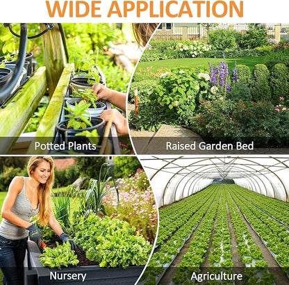 35 Pieces Drip Irrigation Tee Fittings, 1/2'' Drip Line Barbed Tee Connectors for 1/2 Inch Irrigation Tubing 3-Way Connector for Garden Drip Sprinkler Systems