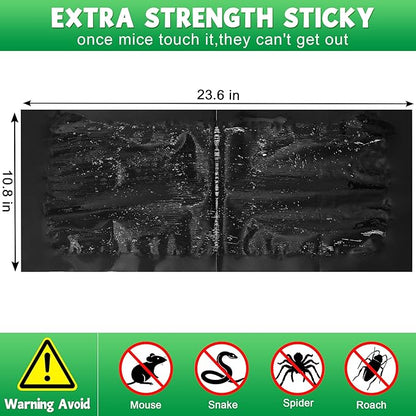 Mouse Trap Glue Board, 12 Pack, Extra Large Heavy Duty Sticky Pads for Indoor Outdoor Rat and Mouse Control, for Home, Garage, Kitchen, Garden, Basement