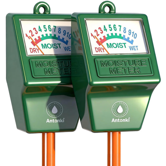Antonki 2 Pack Soil Moisture Meter, Plant Water Meter Hygrometer