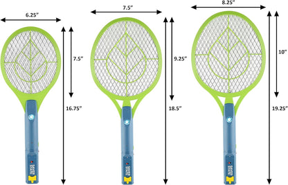 SWAT IT! Bug Zapper Rechargeable Bug Zapper Racket, 4000 Volt, USB Charging Cable, 2 Pack (Large)