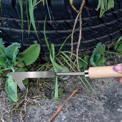 3 Pack Stainless Steel Weeder Puller Tool,Patio Crack Weeder for Cracks,Pavers,Driveways,Moss Removal,Crevice Weeding Digger Tool,Uprooting Weeding Tool for Planting,Weeding