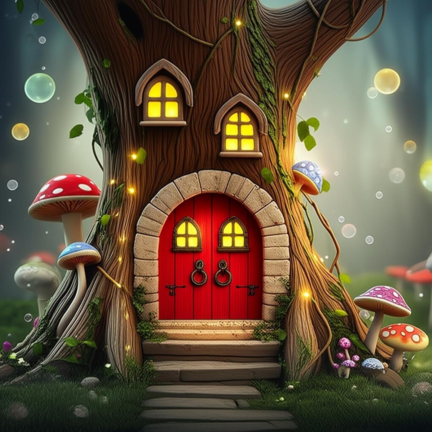 Set of 6 Fairy Garden Door Miniature Garden Decor Outdoor Garden Accessory for Gardens Gate Decoration in Yard Landscaping and Indoor Decor