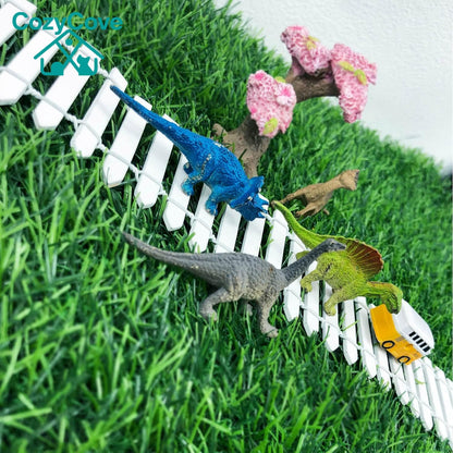 Miniature Fairy Garden Fence 35 Inches,Fairy Garden Accessories Outdoor Wood Picket Fence,DIY Flowerpot Decoration, Miniature Garden Decoration