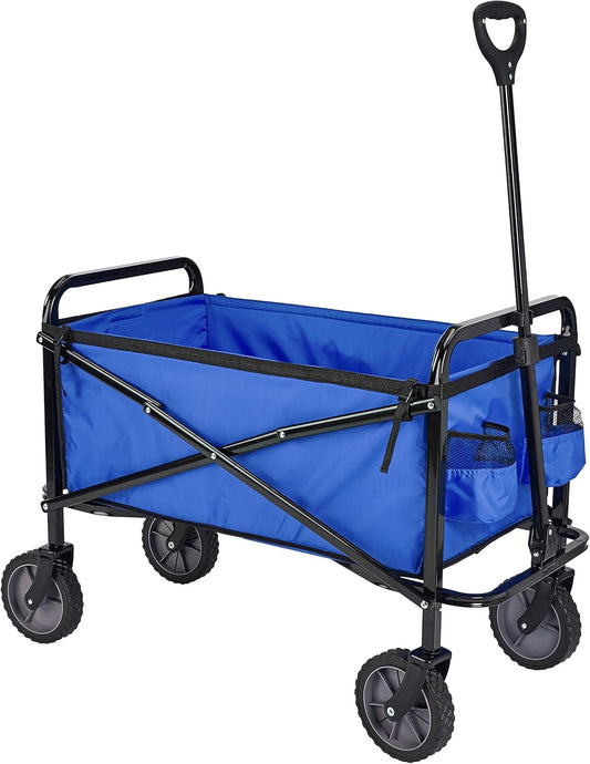 Amazon Basics Collapsible Folding Heavy Duty Utility Wagon for Outdoor Sports, 265 pounds Weight