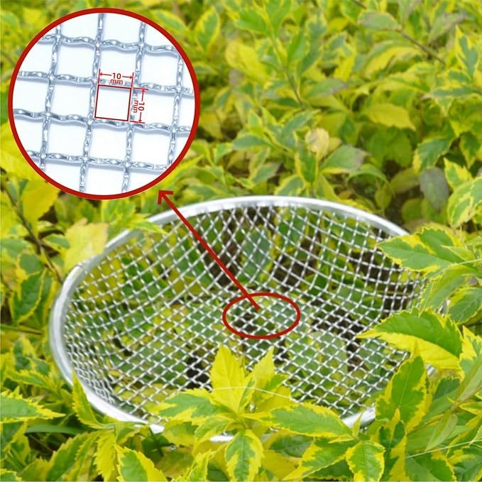 Mesh Gardening Sifter, 10mm Sieve mesh Size， Perfect for 5 Gallon Bucket,for Sand Rocks Dirt