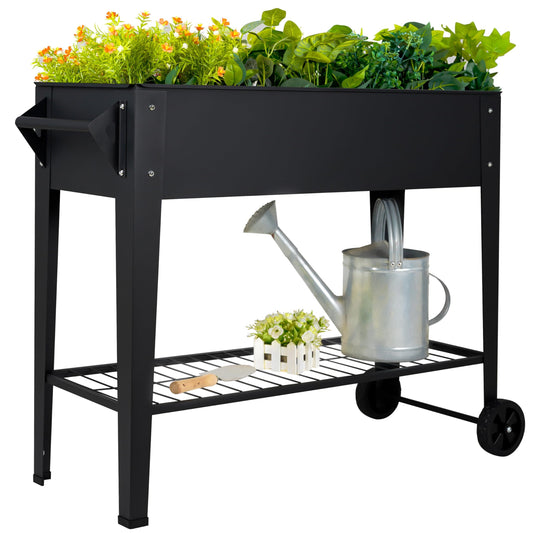 LEETOLLA Elevate 32" Raised Garden Bed with Wheels