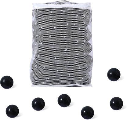 Ball Pit Balls for Kids, Plastic Refill 2.2 Inch Balls, 100 Pack, Bright Colors, Phthalate and BPA Free, Includes a Reusable Storage Bag with Zipper