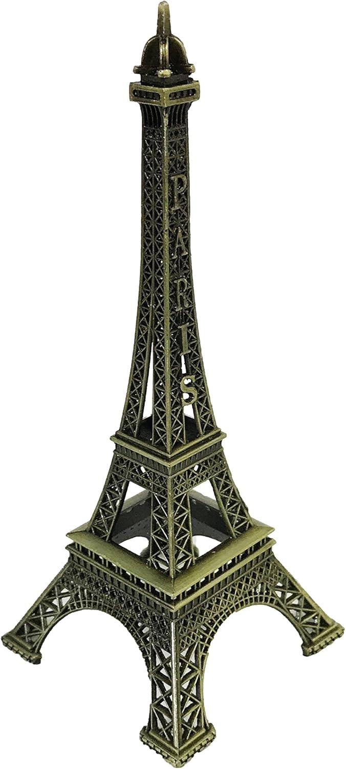 allgala 7" Eiffel Tower Statue Decor Alloy Metal, Bronze