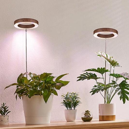 yadoker Plant Grow Light, LED Growing Light Full Spectrum for Indoor Plants,Height Adjustable, Automatic Timer, 5V Low Safe Voltage,Idea for Small Plant Light