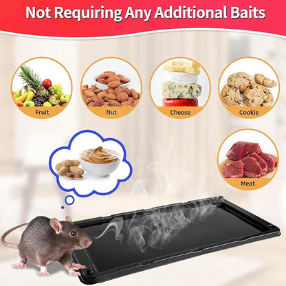 LULUCATCH Mouse Traps, 6 Pack Large Glue Traps Mouse Traps Indoor for Home, Pre-Baited Non-Toxic Bulk Glue Boards for Mice, Snakes, Rat, Lizard & Spiders, Pet Safe Pest Control