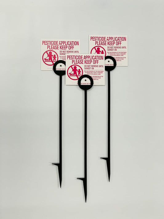 Lawn Treatment Application Stakes & Wisconsin Signs (Premium Style Stakes / 500 pc. Pack)