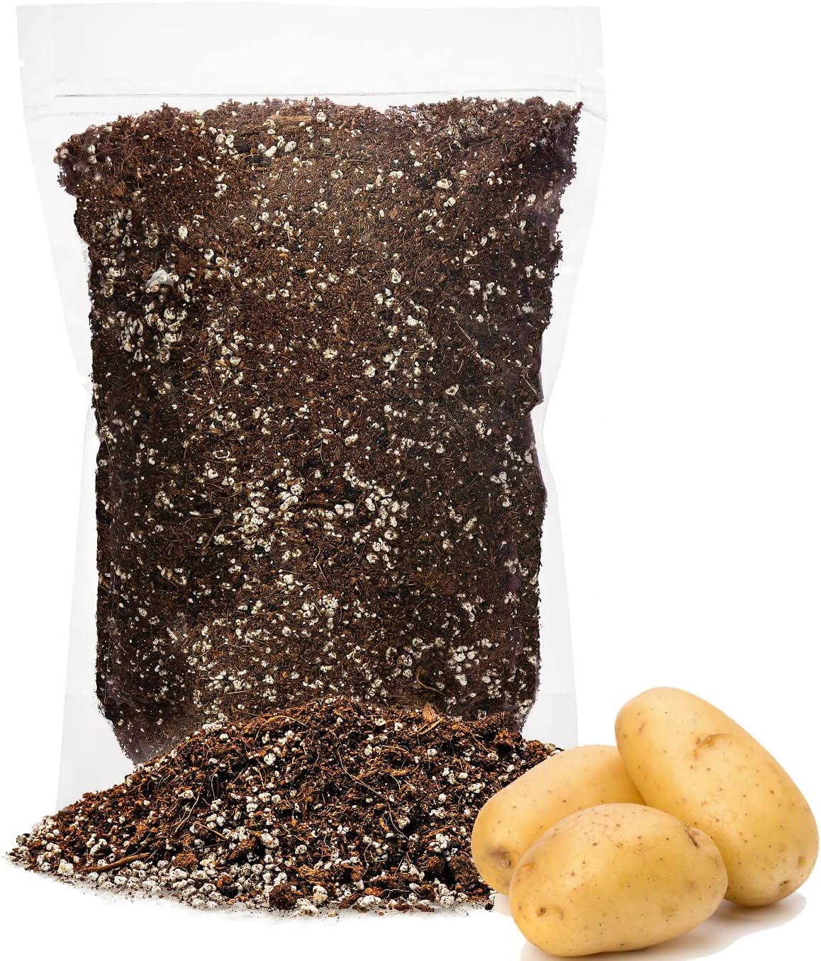 GARDENERA Premium Organic Potting Soil - 3 Quart - The Ideal Growing Medium for Delicious and Nutritious Homegrown Potatoes
