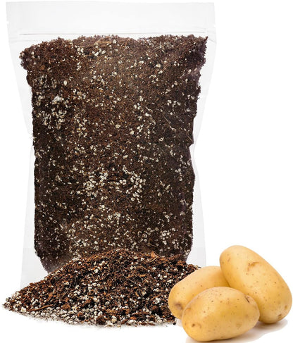 GARDENERA Premium Organic Potting Soil - 2 Quart - The Ideal Growing Medium for Delicious and Nutritious Homegrown Potatoes