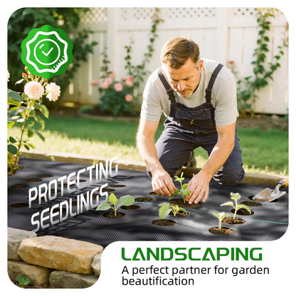Land Guard 4ft x 300ft Weed Barrier Fabric Heavy Dusty, Ground Cover, Weed Mat, Woven Landscape