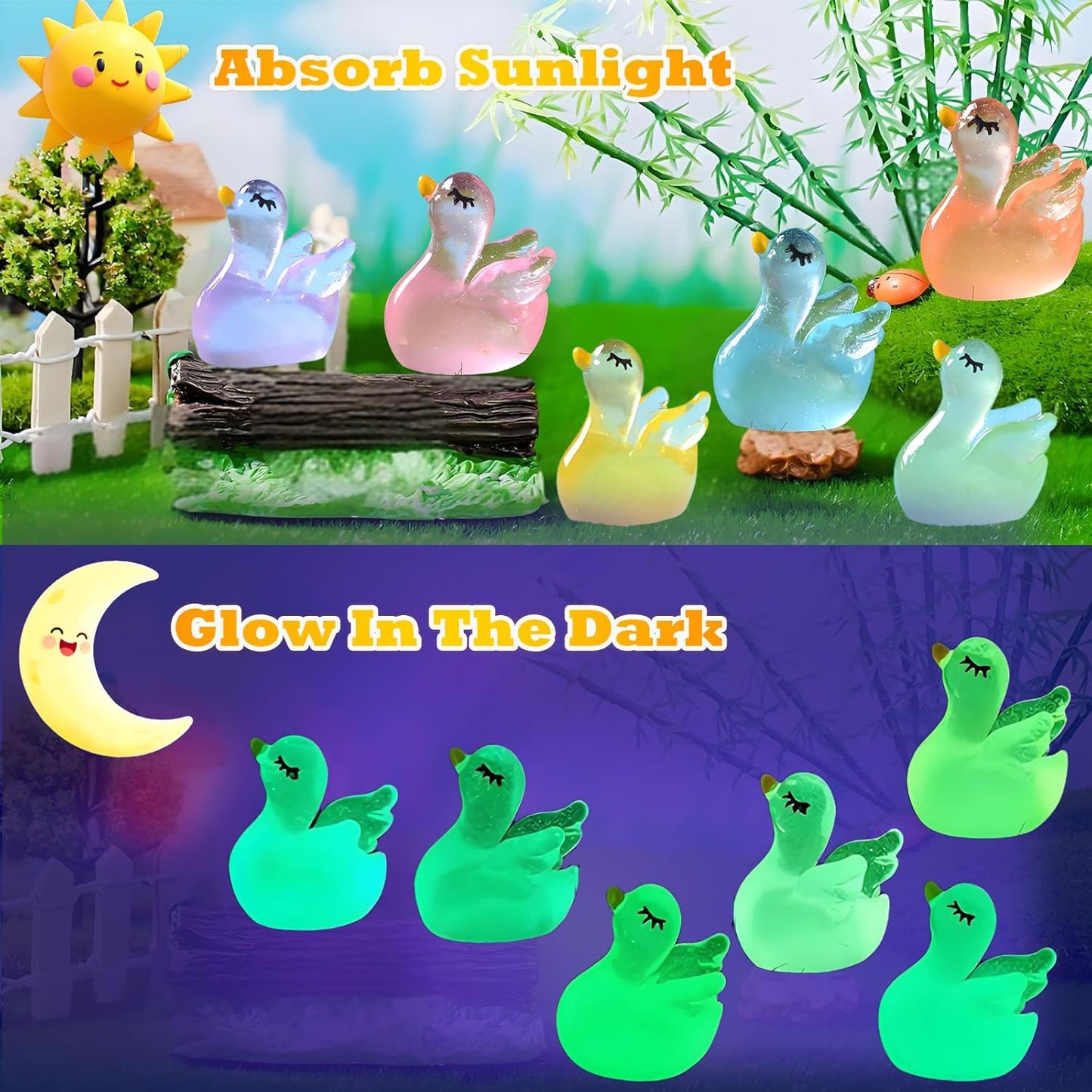 Mini Resin Animals 100 Pcs to Hide Tiny Resin Animals Bulk for Miniature Fairy Garden Accessories, Halloween Micro Landscape Aquarium Potted Decoration, Gifts