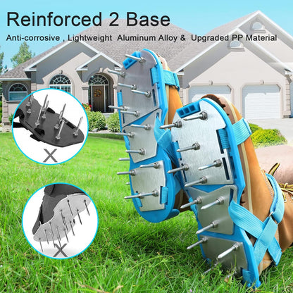Lawn Aerator Shoes for Grass - Pre-Assembled Grass Aerator Shoes for Lawn - Soil Yard Aerator Tool for Aerating Patio Garden