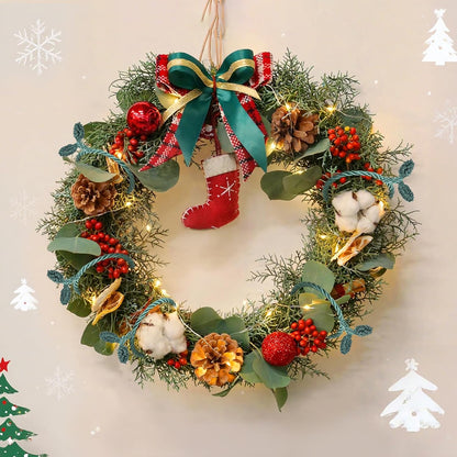 Christmas Garland Ties, 16Pcs 20in Garland Twist Ties for Banister, Reusable and Flexible Decorative Twist Tie for Home Decorations and Holiday Craft Gift Wrapping - Green