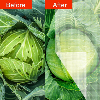 Agfabric Fruit Tree Netting Protection Bag with Drawstring,6.5x9.1 FT Garden Netting Insect Pest Barrier,Bird Netting Plant Covers for Vegetables Fruits Flower,White