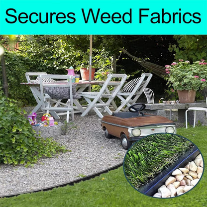 12" Heavy Duty Spiral Landscape Spikes - Solid Galvanized Metal Garden Stakes for Fixing Paver Edging, Weed Barriers, Artificial Lawn, Tent, Garden Plants and More (50 Pack)