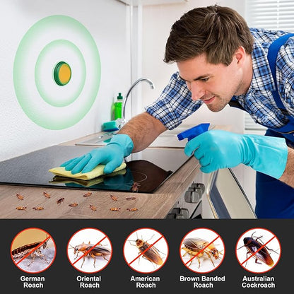 Roach Bait - Cockroach Killer Indoor Infestation, Roach Traps Cockroach Bait Gel,Indoor Home Repellent for Small Large Cockroaches, Get Rid of Roaches Permanently Outdoor (24)