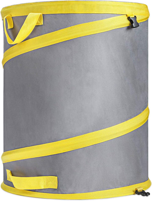 Jardineer Collapsible Trash Can for Camping Parties, Reusable Yard Waste Bags, Pop Up Garden Bag