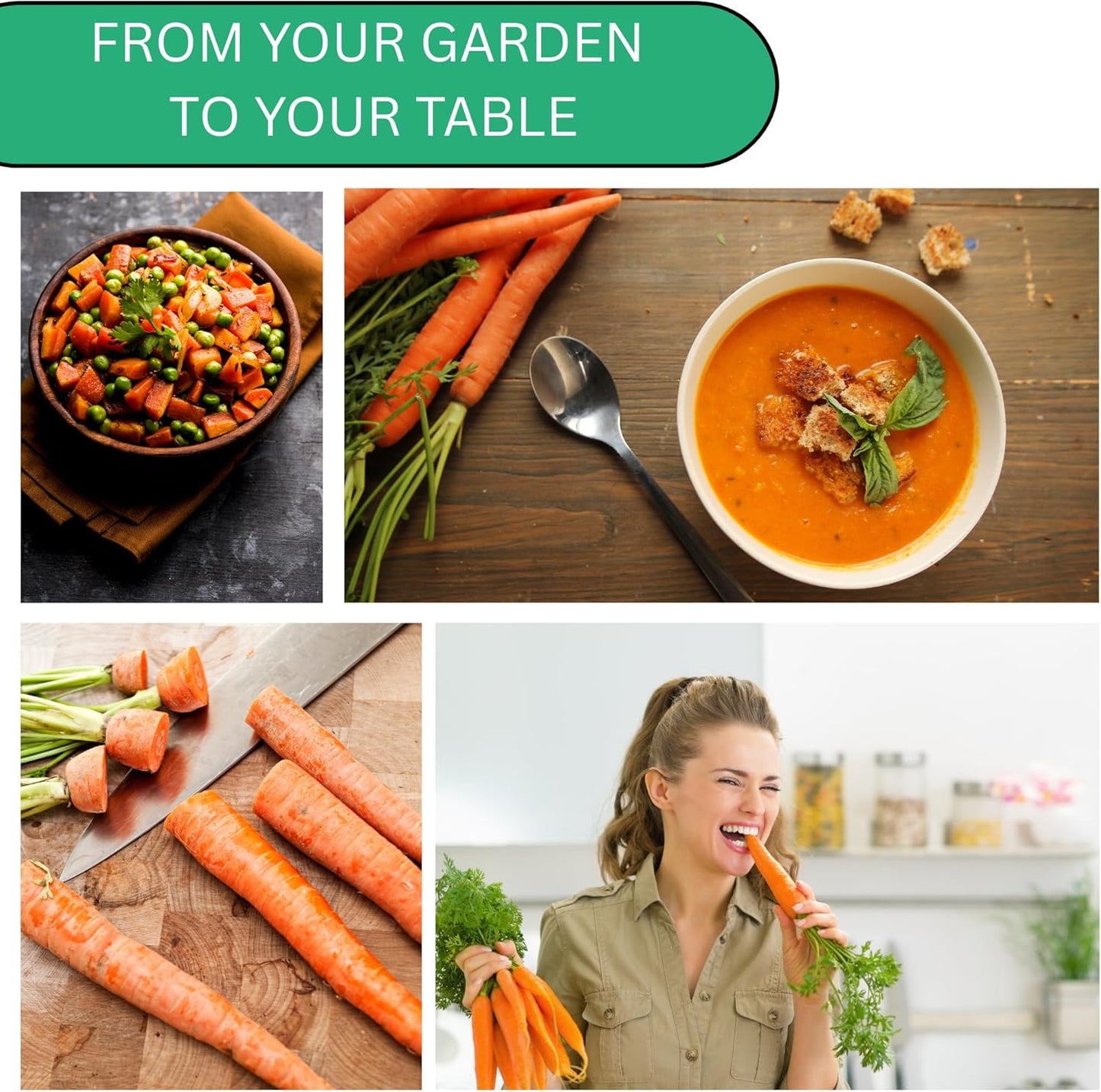 Woods Creek Seeds: Little Fingers Carrot Seeds for Planting - Over 2,800 Heirloom Carrot Seed Pack - Non-GMO Carrots Seeds for Planting Outdoors or Indoors - Beginner Friendly Vegetable Gardening