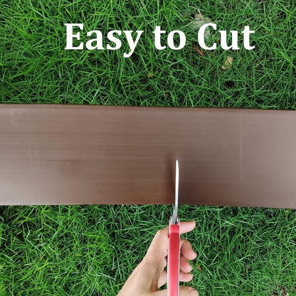 Landscape Edging Kit,20FT Plastic Garden Edging with 25 Stakes,4.5 Inch Tall Lawn Edging for Yard,Lawn,Flower Gardens Border