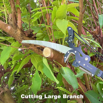 5-13FT Tree Trimmer Telescopic, Pole Saw & Pruner for Trimming, Pruning Saw Extendable, Long Handle Clippers Branch Cutter, Loppers, Fruit Picker