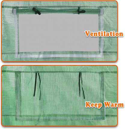 Strong Camel Replacement Greenhouse Cover for Walk in Greenhouse Frame Green House Top Cover (Frame NOT Included) (26 x 10 x 7 ft)