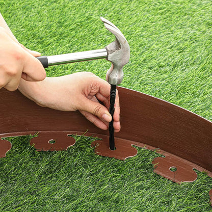 66FT Landscape Edging 4 Inch Tall Garden Edging Borders No Dig Lawn Border with 30 Anchoring Spikes Mini Plastic Fence for Landscaping Yard Lawn Garden Grass Flowerbeds