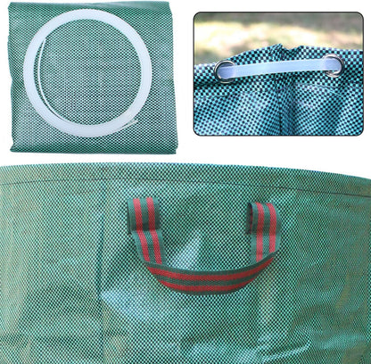 PHYEX Professional 4-Pack 132 Gallon Gardening Bags for Lawn Yard, Extra Large Reusable Leaf Bags, Waste and Trash Container