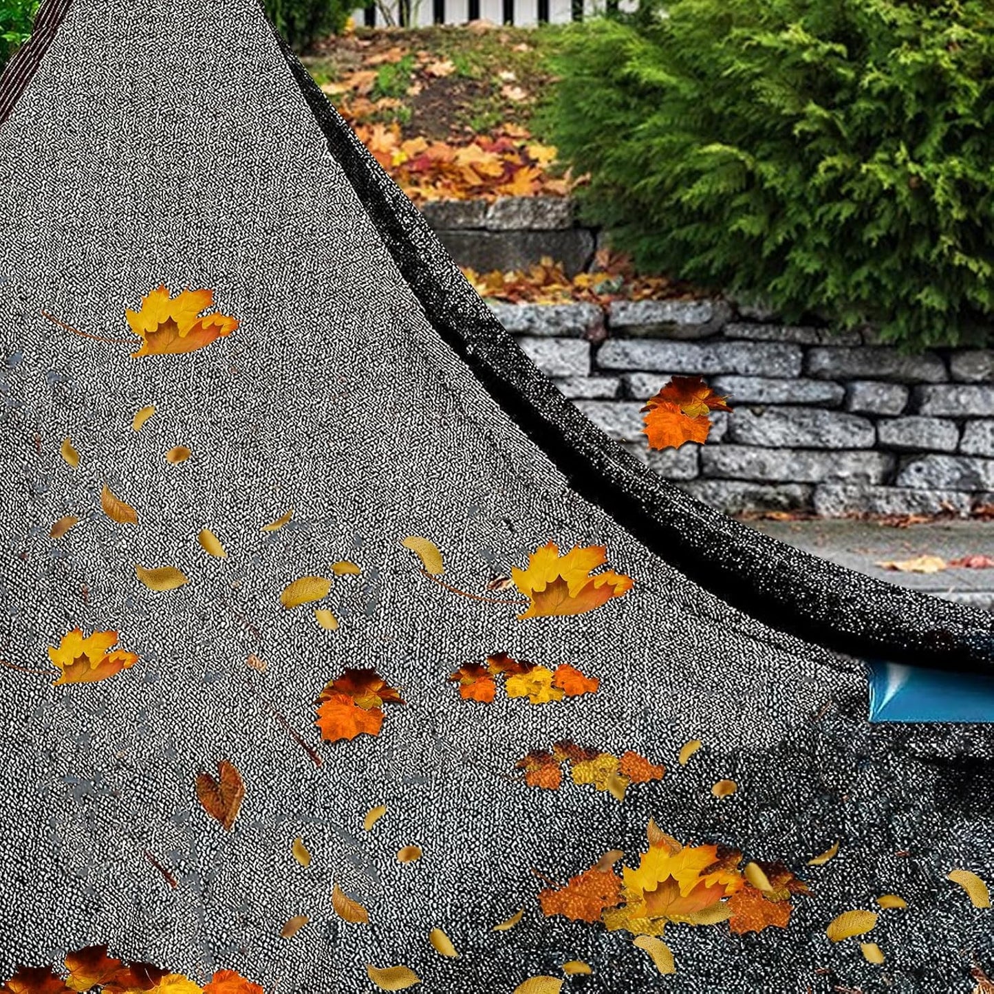 16 x 26FT Pool Leaf Net Cover- Thicken Rectangle Leaf Netting for Inground and Above Ground Swimming Pools Cover with Reinforced Gromments,Winter Above Ground Pool Screen Cover, Catching Leaves