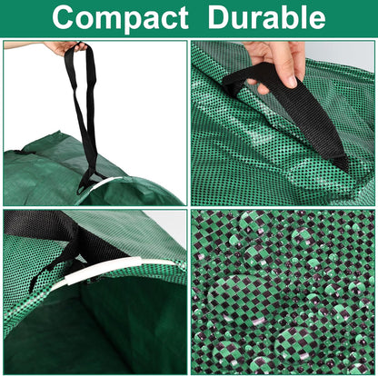 53 Gallons Leaf Collector Reusable Leaf Bag Yard Waste Bags Lawn Bag Leaf Picker Upper Lawn Sweeper for Leaves