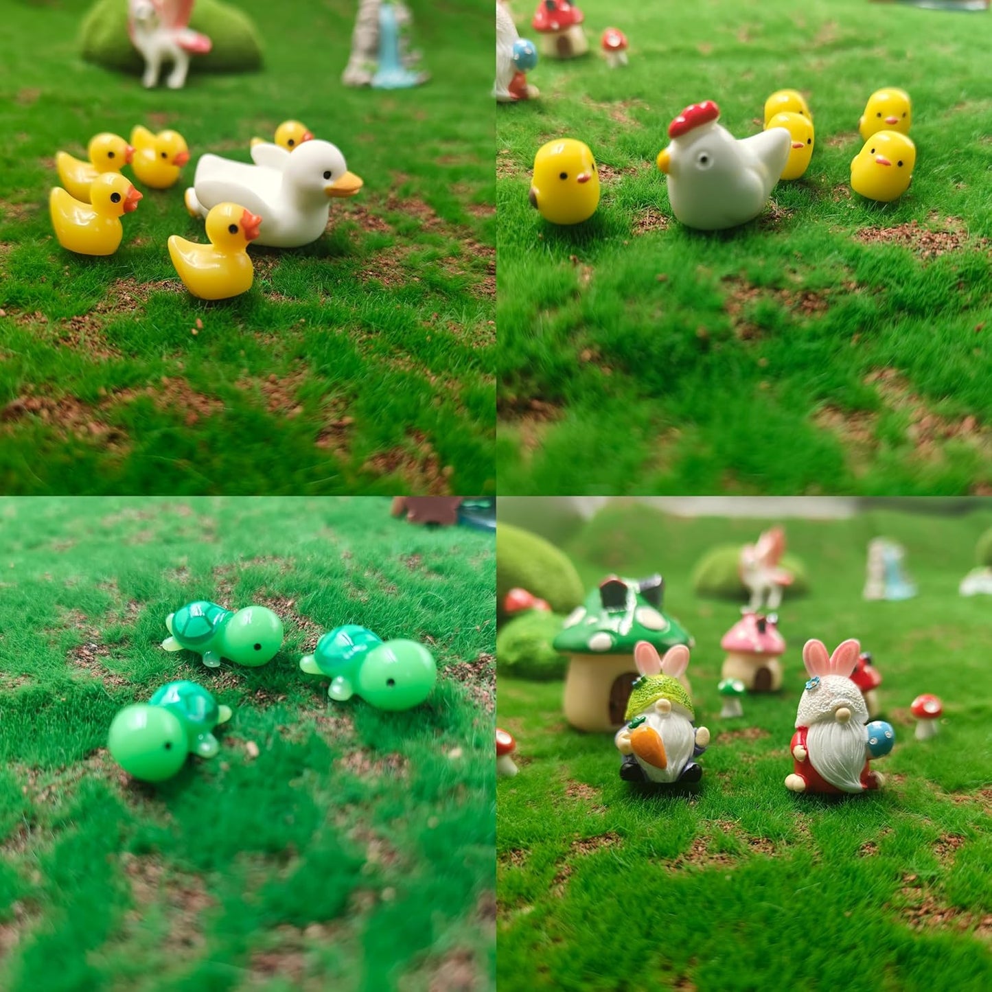 82 Pcs Fairy Garden Accessories Kit - Miniature Figurines, Resin Mushrooms, Elves, Animals, Bridges & Decor for DIY Terrarium, Dollhouse, Succulent Pots, Indoor/Outdoor Craft