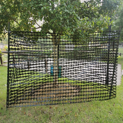 Safety Fence Garden Netting Roll 4 X 100 Feet with Zip Ties, Temporary Reusable Plastic Mesh Fencing Netting for Snow Fence, Animal Barrier, etc. (4' X 100‘ SW, Black)