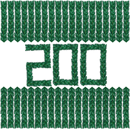 Uieke 200 Pcs Christmas Garland Ties 12Inch Artificial Pine Needles Garland Faux Pine Greenery Stems Twist Wired Tree Branches Wreath Tie for Craft Gift Wrapping Party Supply Christmas Decoration