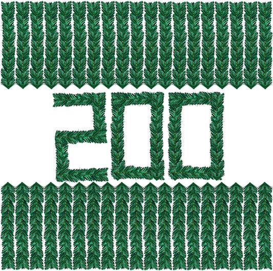 Uieke 200 Pcs Christmas Garland Ties 12Inch Artificial Pine Needles Garland Faux Pine Greenery Stems Twist Wired Tree Branches Wreath Tie for Craft Gift Wrapping Party Supply Christmas Decoration