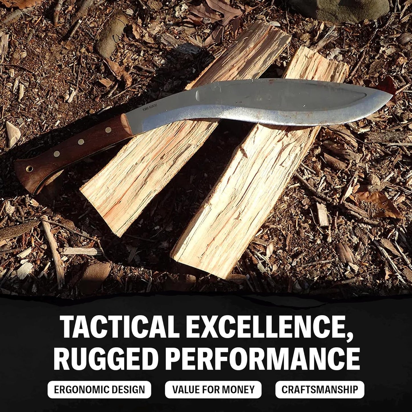 Condor Tool & Knife Tactical Machete with Walnut Handle