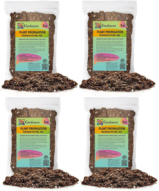Gardenera Organic Plant Propagation Premium Potting Mix - Achieve Ideal Air and Moisture Balance