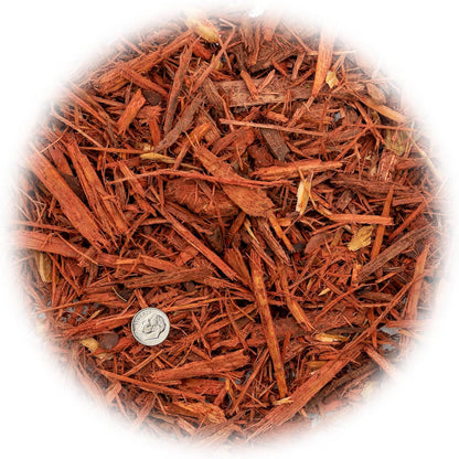 Gardenera Premium Red Mulch Cover - Enhance Your Landscape with Vibrant Color and Nutrient-Rich Benefits - 1 Quart