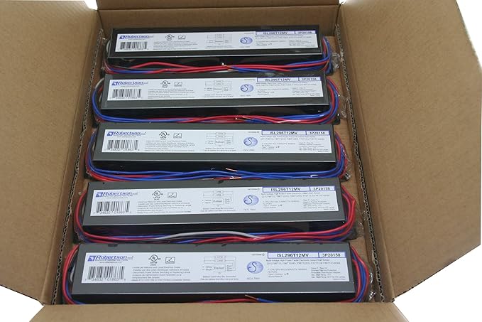Robertson 2P20158 ISL296T12MV Pak of 10 Fluorescent eBallasts for 2 F96T12 Lamps, Instant Start