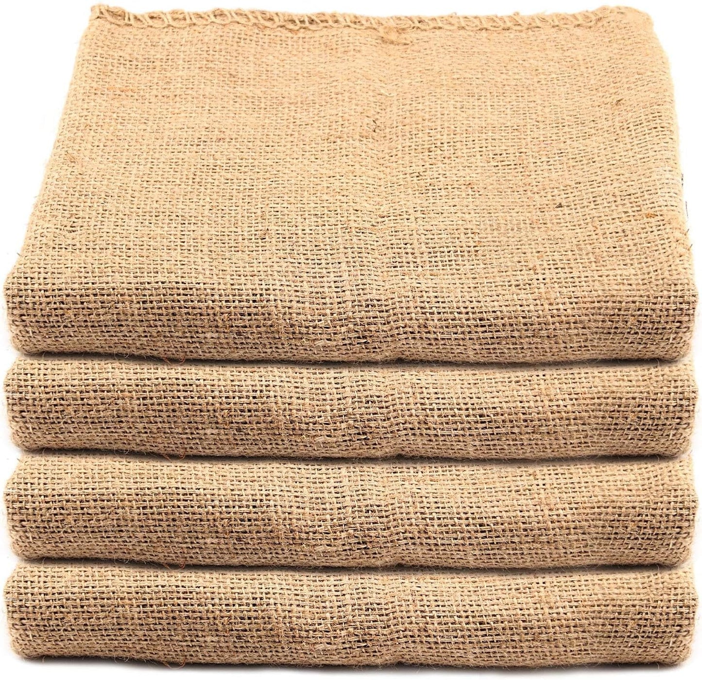 KEILEOHO 4 Pack 40 X 24 Inch Burlap Bags, Large Food Grade Burlap Sacks for Gardening, Planting Growing Bags, Potato Sack Race Bags