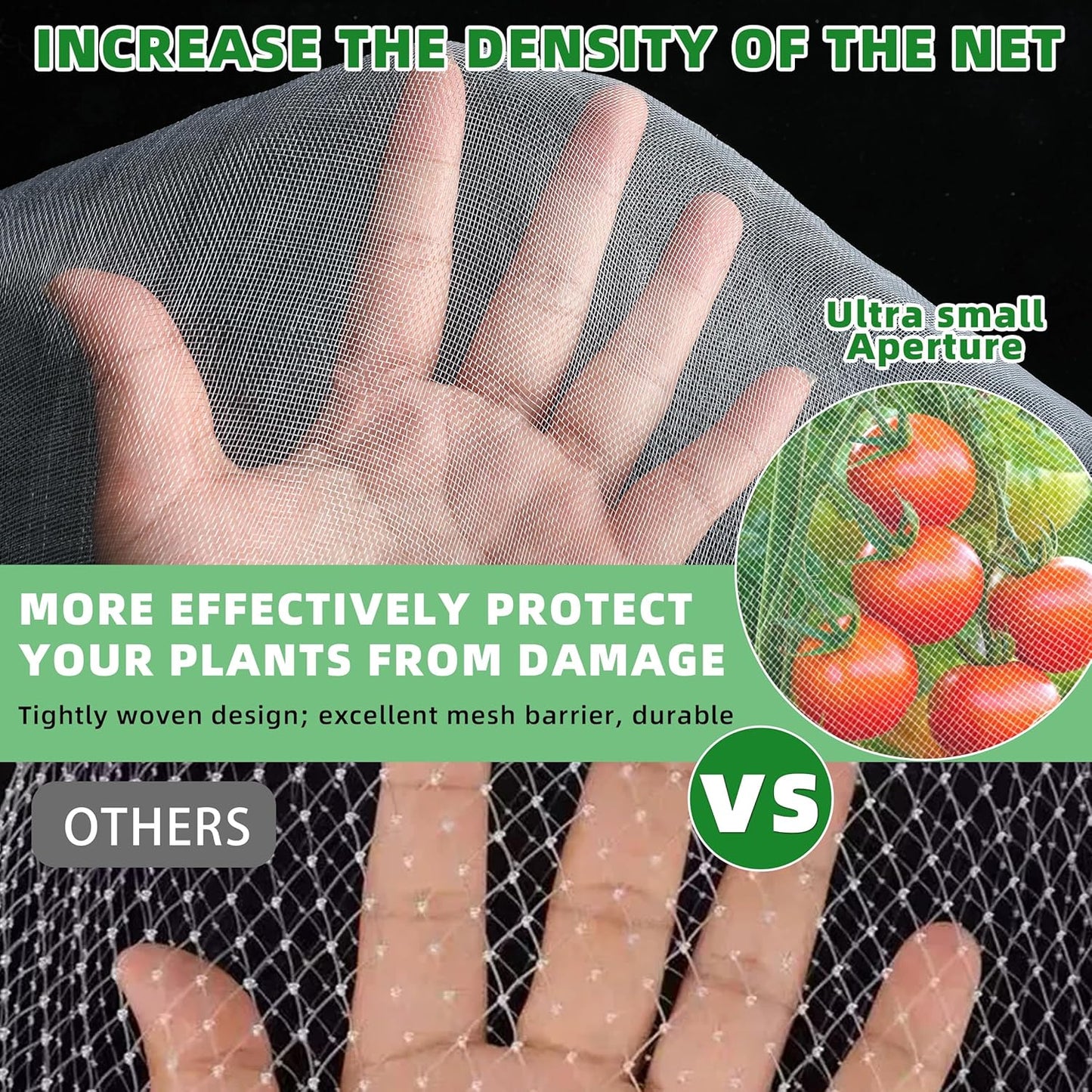 5 Pack Garden Plant Fruits Tree Protection Netting Covers with Drawstring, 3.3 x 2.7Ft Bird Insect Netting Bag, Plant Netting Barrier for Fruit/Flower/Herb/Vegetables (3.3 x 2.7Ft)
