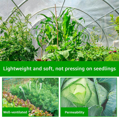 2 Pack Garden Netting, 8 x 19 FT Bird Netting Barrier Row Cover, Plants Covers Protection Ultra Fine Net for Fruits Flower Vegetables from Insect Pest Barrier Bug Eating